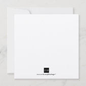 ゴールデンタンの正方形企業のの祝日 招待状 (裏面)