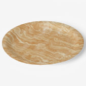 ゴールデンタンエジプトマーブル ペーパープレート (アングル)