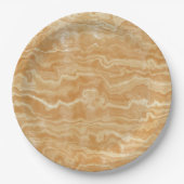 ゴールデンタンエジプトマーブル ペーパープレート (正面)