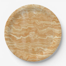 ゴールデンタンエジプトマーブル ペーパープレート