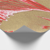 ゴールデンタンツーピンクウィングデザイン ラッピングペーパー (角)