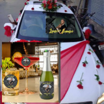 ゴールデンダイヤモンドモダンエレガントなカスタマイズされた結婚式