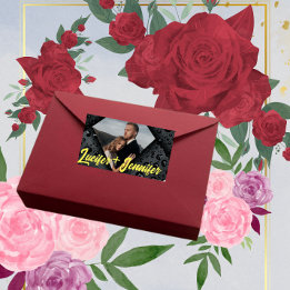 ゴールデンダイヤモンドモダンエレガントなカスタマイズされた結婚式 ラベル