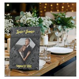 ゴールデンダイヤモンドモダンエレガントなカスタマイズされた結婚式 台座サイン