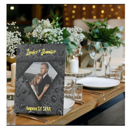 ゴールデンダイヤモンドモダンエレガントなカスタマイズされた結婚式 台座サイン