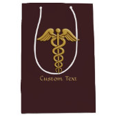 ゴールデンダブルスネークカドゥセウス ミディアムペーパーバッグ (正面)