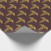 ゴールデンダブルスネークカドゥセウス ラッピングペーパー (角)