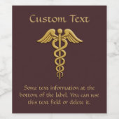 ゴールデンダブルスネークカドゥセウス ワインラベル (シングルラベル)