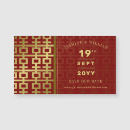 ゴールデンダブル西中国の結婚式の日付を保存