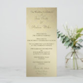 ゴールデンダマスクのパターン結婚式 プログラム (スタンド正面)