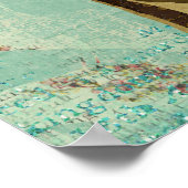 ゴールデンダマスクジラフェスのアートポスター ポスター (角)