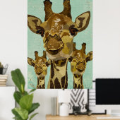 ゴールデンダマスクジラフェスのアートポスター ポスター (ホームオフィス)