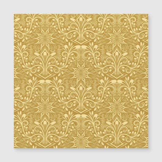 ゴールデンダマスクバロックのフローラルパターン (正面)