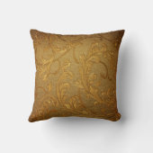 ゴールデンダマスクヴィンテージスタイル新しいシックエレガント クッション (裏面)