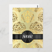 ゴールデンダモノグラムのメ ポストカード (正面/裏面)