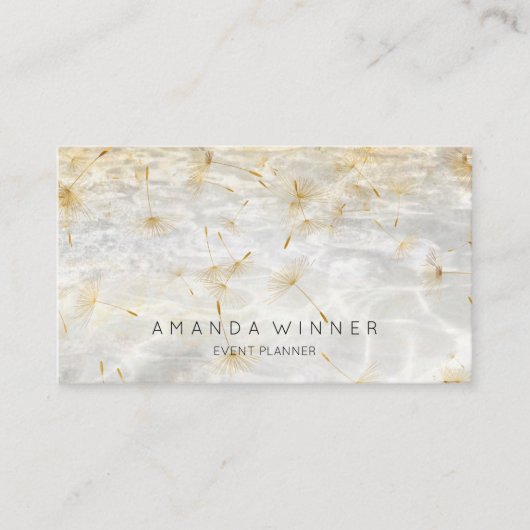 ゴールデンダンデリオン紙吹雪グランギーグレーウォーター 名刺 (正面)