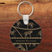 ゴールデンチェーングラマーヒョウのチーズ キーホルダー (正面)