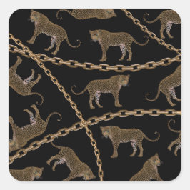 ゴールデンチェーングラマーヒョウのチーズ スクエアシール