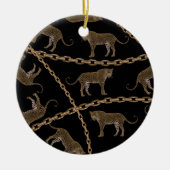 ゴールデンチェーングラマーヒョウのチーズ セラミックオーナメント (正面)