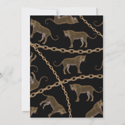 ゴールデンチェーングラマーヒョウのチーズ 招待状 (裏面)