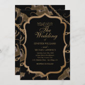 ゴールデンチェーングラマーヒョウのチーズ 招待状 (正面/裏面)