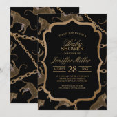 ゴールデンチェーングラマーヒョウのチーズ 招待状 (正面/裏面)