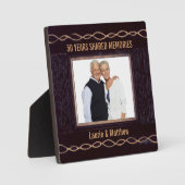 ゴールデンチェーンフォトフレーム50周年記念プレゼント フォトプラーク (正面)