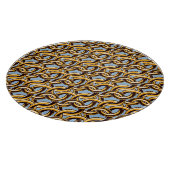 ゴールデンチェーンリンク：シームレスなパターン。 カッティングボード (角)