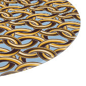 ゴールデンチェーンリンク：シームレスなパターン。 カッティングボード (角)