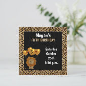 ゴールデンチエタプリントの5thバースデーパーティー 招待状 (スタンド正面)