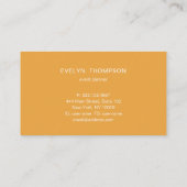 ゴールデンチエレガントックボタニカルトロピカルブランチ 名刺 (裏面)