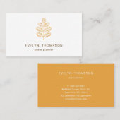 ゴールデンチエレガントックボタニカルトロピカルブランチ 名刺 (正面/裏面)