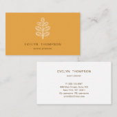 ゴールデンチエレガントックボタニカルトロピカルブランチ 名刺 (正面/裏面)