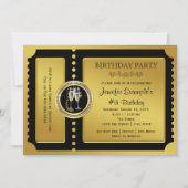 ゴールデンチケットシャンパンバースデーパーティー 招待状 (正面)