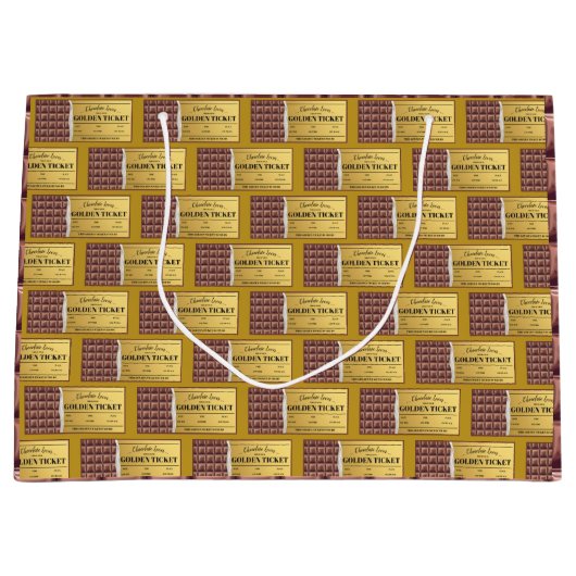 ゴールデンチケットチョコレートバー ラージペーパーバッグ (正面)