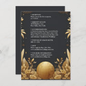 ゴールデンチケットパスポート搭乗結婚パス エンクロージャーカード (正面/裏面)