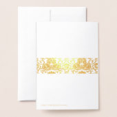 ゴールデンチノ結婚イセリ – 'Thank you 箔カード (裏面封筒付き)