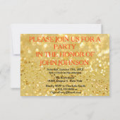 ゴールデンチパーソナライズされたガロ招待状 招待状 (裏面)