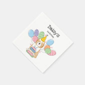 ゴールデンチベットテリア誕生日紙ナプキンス スタンダードカクテルナプキン (角)