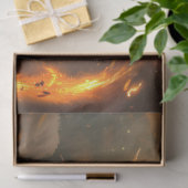 ゴールデンチャイニーズドラゴンイラストデコパージュ 薄葉紙 (ギフト)