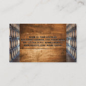 ゴールデンチャリスワインスプラッシュ | ワイン樽 名刺 (裏面)