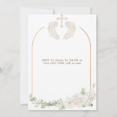 ゴールデンチャーチクロスウィングスフローラバプテスマ 招待状 (裏面)