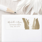 ゴールデンチューリップフラワーアドレス結婚のラベル ラベル (インサイチュ)