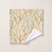 ゴールデンツリーの枝 – 背景色の変更 バスタオルセット (ウォッシュタオル)