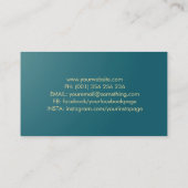 ゴールデンツリーカラフル-(ばちゃばちゃ)跳ねるオンミングリーン 名刺 (裏面)