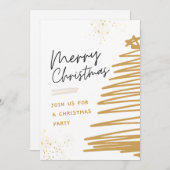 ゴールデンツリークリスマスパーティー 招待状 (正面/裏面)