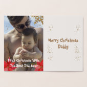 ゴールデンツリースター1stクリスマス最高のパパ写真 箔カード (内部)