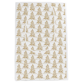 ゴールデンツリーズメリークリスマス ミディアムペーパーバッグ