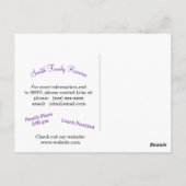 ゴールデンツリーファミリー懇親会はがき ポストカード (裏面)