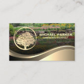 ゴールデンツリーロゴ | 草花園 名刺 (正面)